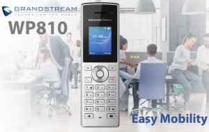 در این تصویرگوشی بیسیم تحت شبکه گرنداستریم WP810 دارای 2 اکانت سیپ را مشاهده می نمایید