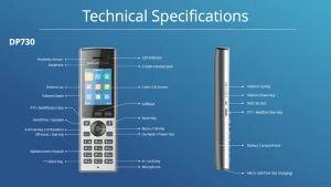 تلفن بی سیم تحت شبکه گرنداستریم DP730 1 تلفن بی سیم تحت شبکه گرنداستریم DP730