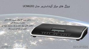 در این تصویر مرکز تلفن تحت شبکه مدل UCM6202 از برند گرنداستریم را مشاهده می کنید