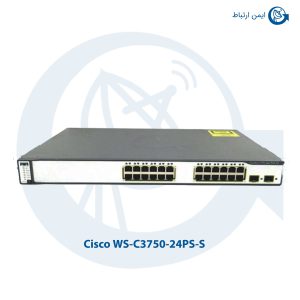 سوئیچ شبکه سیسکو 24 پورت مدل WS-C3750-24PS-S