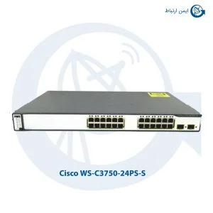 سوئیچ شبکه سیسکو 24 پورت مدل WS-C3750-24PS-S