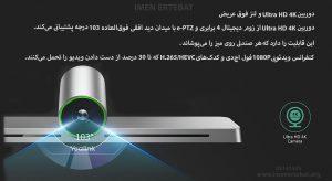 در این تصویر ویدئو کنفرانس یالینک مدل VC200 را می بینید که دارای دوربین با کیفیت ultra 4K HD است