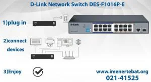 سوئیچ شبکه دی لینک DES-F1016P-E