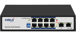 سوئیچ شبکه HRUI مدل HR100-AF-8L2GN