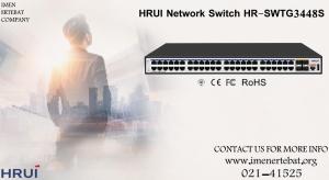 سوئیچ شبکه HRUI مدل HR-SWTG3448S