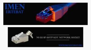 تصویر سوکت شبکه کی دی تی NS-3U 8P 6SFTP را در رنگ نقره ای مشاهده می کنید