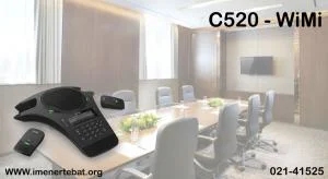 در این تصویر تلفن کنفرانس اسنوم مدل C520-WiMi را در رنگ مشکی مشاهده می کنید 