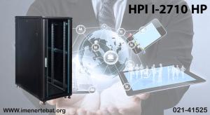 تصویر رک HPI مدل I-2710 HP با اندازه 27 یونیت در رنگ مشکی مشاهده می کنید