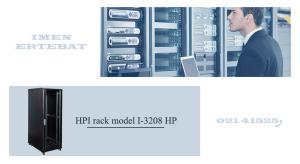 تصویر رک HPI مدل I-3208 HP را در رنگ مشکی مشاهده می کنید