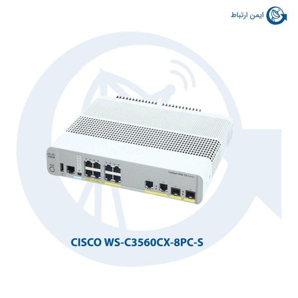 سوئیچ شبکه سیسکو WS-C3560CX-8PC-S
