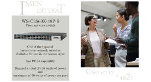 سوئیچ شبکه سیسکو WS-C3560X-48P-S