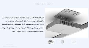 در تصویر MVC660 را می بینید که بر روی دیوار یا میز کنفرانس نصب می شود 