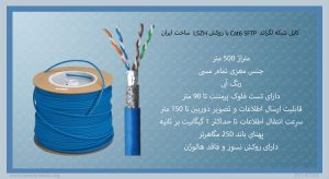 کابل شبکه لگراند Cat6 SFTP با روکش LSZH ساخت ایران