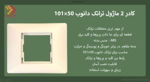 در این تصویر کادر 2 ماژول ترانک دانوب 101×50 را مشاهده می کنید.