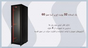 رک ایستاده 32 یونیت اچ پی آسیا عمق 60
