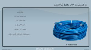 در تصویر پچ کورد کی نت K-NCP5U300 به متراژ30 متر ملاحظه میشود