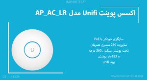 در این تصویر اکسس پوینت Unifi مدل AP_AC_LR را مشاهده می کنید.