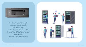 در این تصویر رک دیواری آلفا 4 یونیت عمق 45 با قفل سوئیچی را مشاهده می کنید