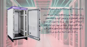 در این تصویر رک ایستاده 18 یونیت outdoor مبتکر عمق 60 مدل Zino را در رنگ مشکی مشاهده می کنید.