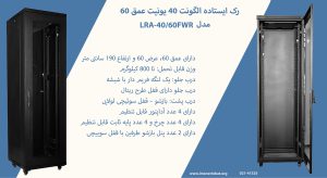 در این تصویر رک ایستاده الگونت LRA-40/60FWR با درب قفل دار مشاهده می کنید