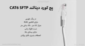 در تصویر پچ کورد دیتالند CAT6 SFTP خاکستری را مشاهده میکنید