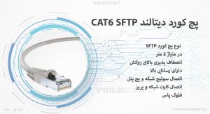 در تصویر پچ کورد دیتالند CAT6 SFTP خاکستری با رسانایی بالا را مشاهده میکنید