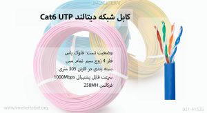 همانطور که کابل شبکه دیتالند Cat6 UTP مدل UPVCBL6D را در عکس می بینید آبی رنگ است.