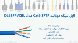 همانطور که کابل شبکه دیتالند Cat6 SFTP مدل DL6SFPVCBL را در تصویر میبینید آبی است.