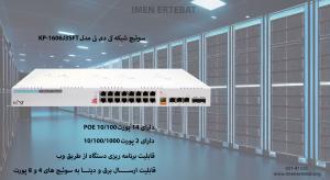 سوئیچ شبکه کی دی تی KP-1606J3SFT