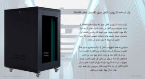 در این عکس رک ایستاده 21 یونیت کافل عمق 60 مدل 21u60-Luka دارای کیفیت بالا را می بینید