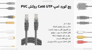 در تصویر پچ کورد امپ Cat6 UTP را به رنگ طوسی ملاحظه مینمایید