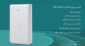  در این تصویر اکسس پوینت Unifi مدل HD In-Wall را مشاهده می کنید.