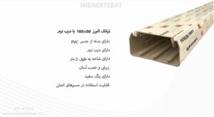 همانطور که در تصویر ترانک 50×105 با درب نرم را میبینید سفید است.