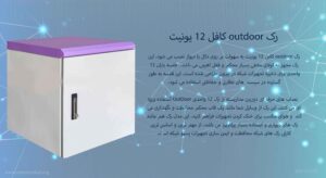 در این عکس رک outdoor کافل ۱2 یونیت دارای قفل اهرمی را مشاهده می کنید