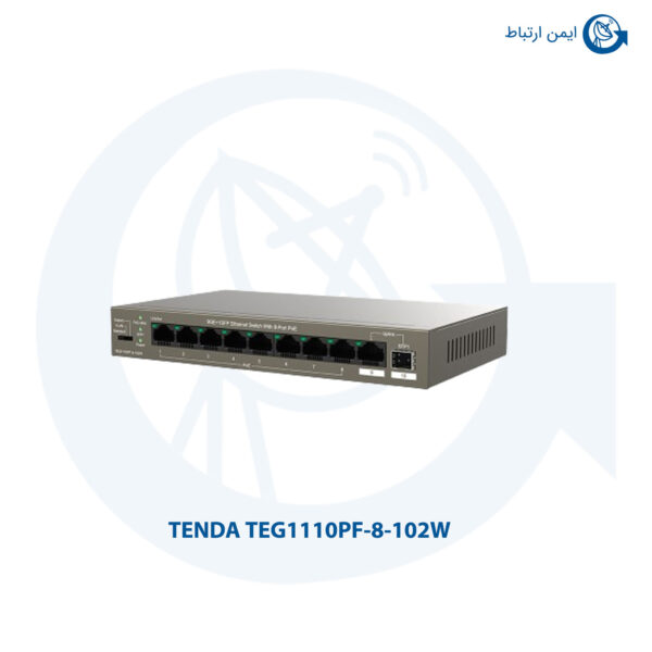 سوئیچ شبکه تندا مدل TEG1110PF-8-102W